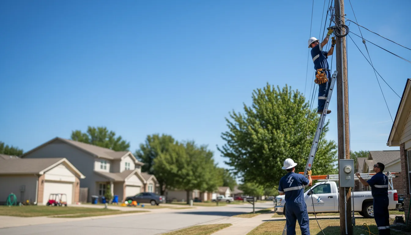 Residential electrician providing installation services in Norman, OK